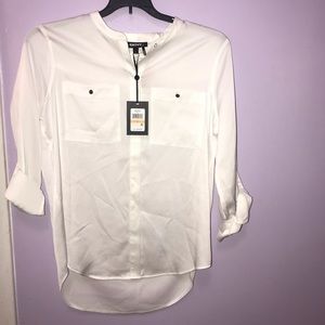 New DKNY white blouse